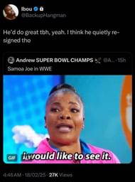 Samoa Joe may be locked in for AEW for a few more years.